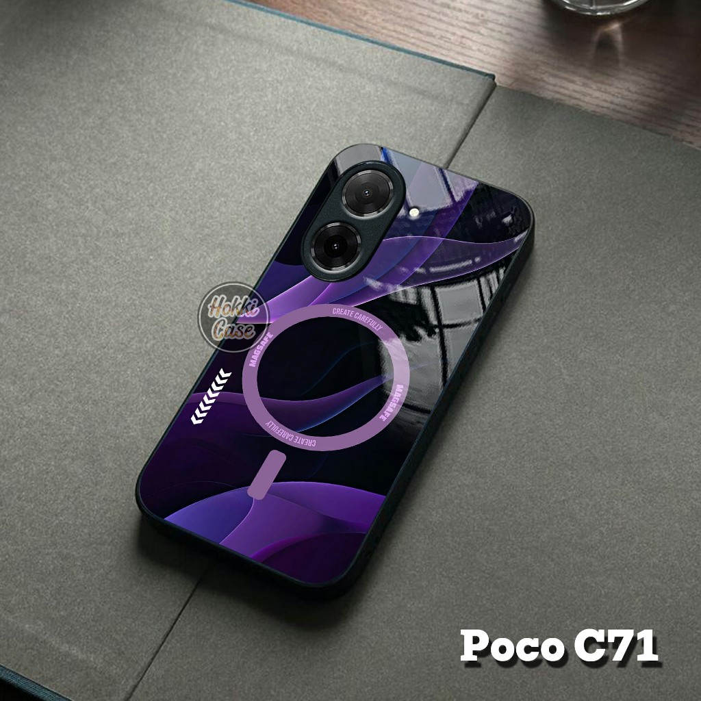 เคสสําหรับ Poco C71 - Softcase Glass Poco C71 - Casing Poco C71 - ซิลิโคนสําหรับ Poco C71 - เคสเข้าก