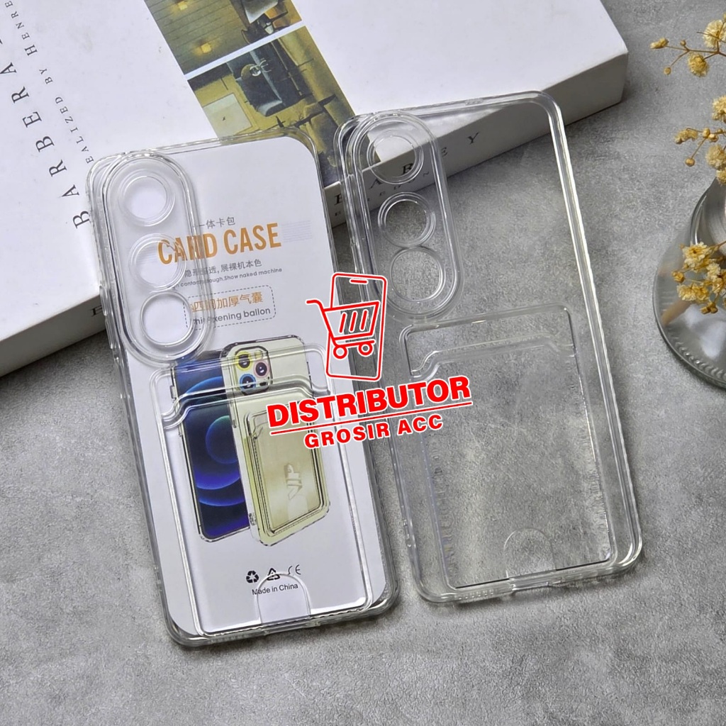 VIVO V50 LITE SOFTCASE CARD CASE CLEAR CARD SLOT CASE VIVO V50 LITE