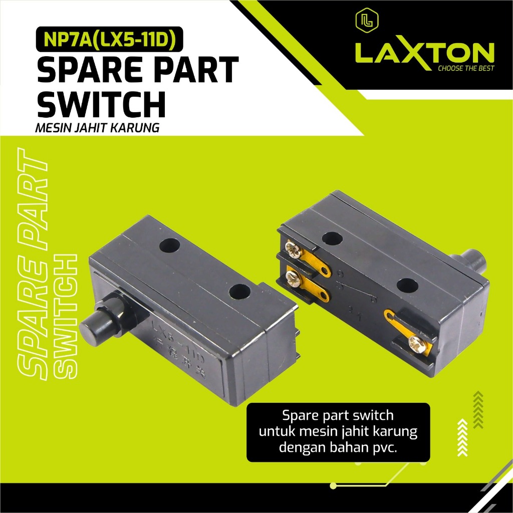 MESIN TOMBOL Bultrax NP7A (LX5-11D) อะไหล่สวิตช์จักรเย็บผ้ากระสอบปุ่มพีวีซี