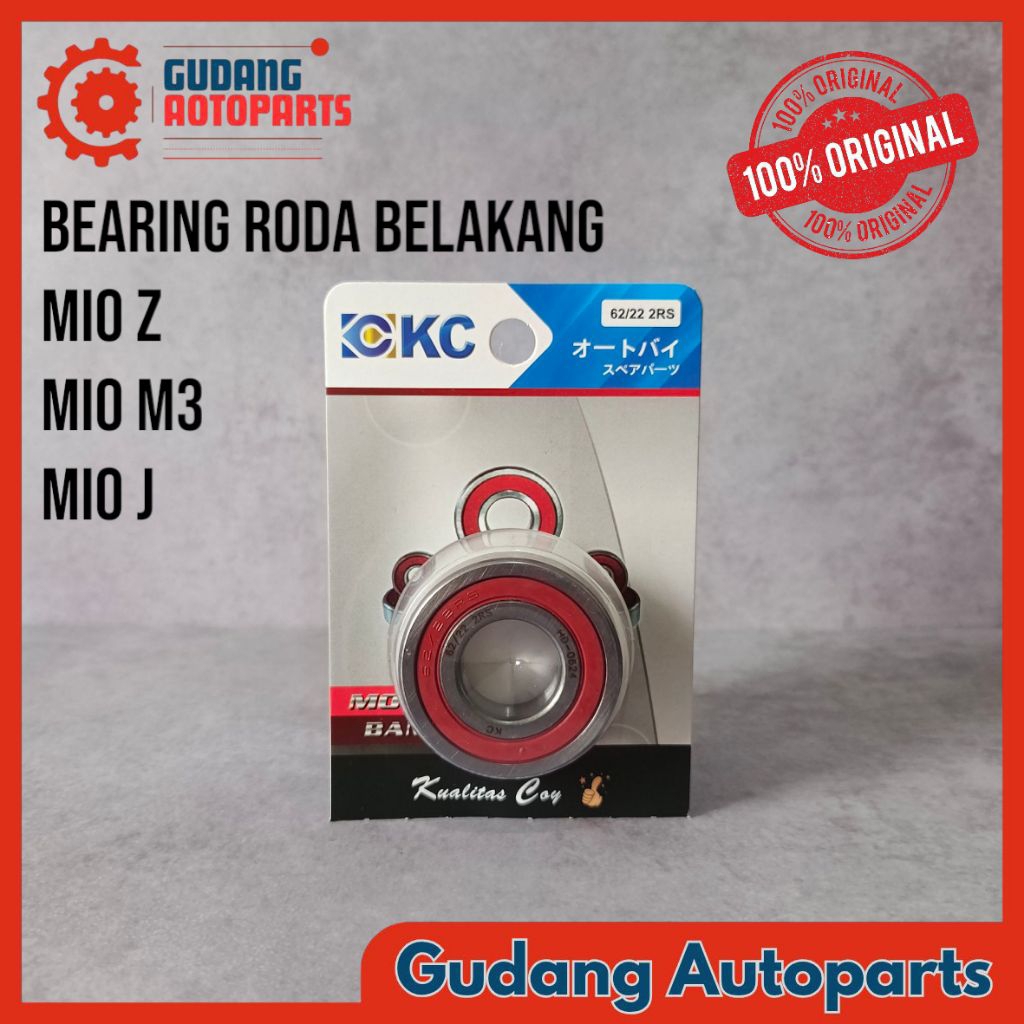 Original Lahar / Laher / แบริ่ง / แบริ่ง KC 62/22 2RS สําหรับล้อหลังของ Yamaha Mio Z / Mio M3 / Mio 