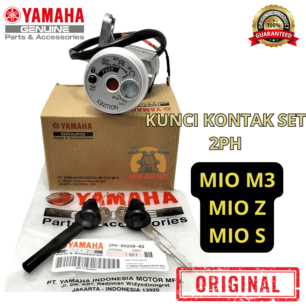 2PH-XH250-02 ชุดกุญแจจุดระเบิด Yamaha Mio M3 - Mio Z - Soul GT 125 - X-ride 125 คุณภาพเดิม Precision