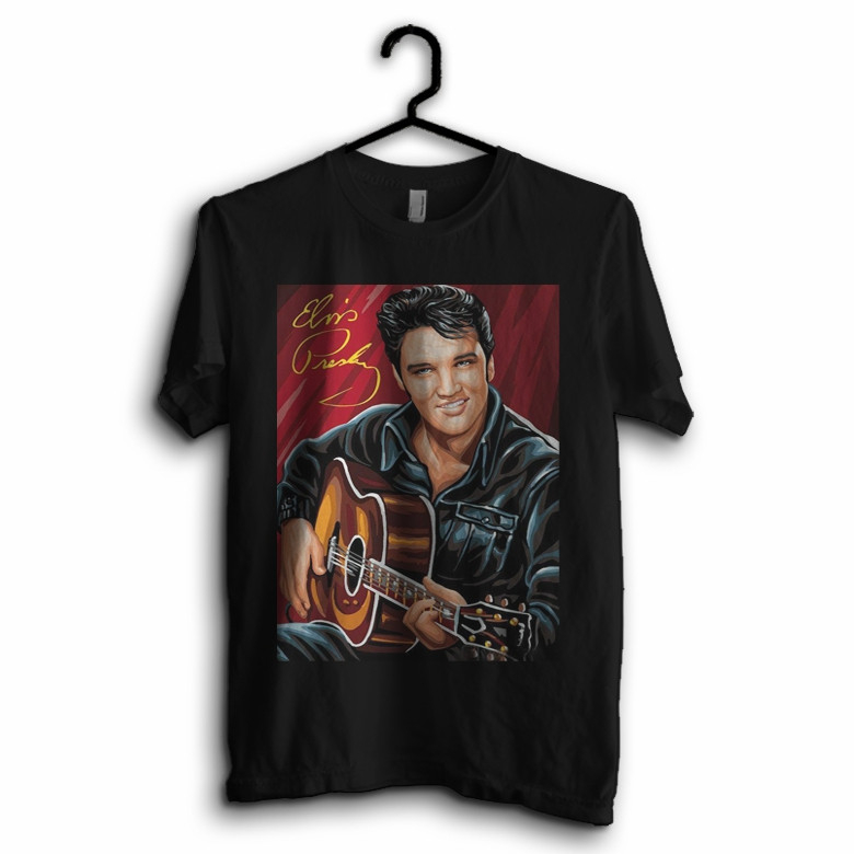 เสื้อยืด Elvis Presley 10 Music, เสื้อยืด Distro สําหรับเด็กและผู้ใหญ่
