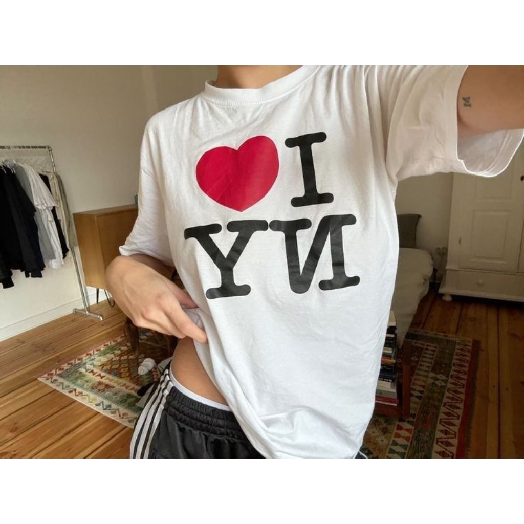 (ใหม่) I Love NY Mens Unisex Tee เสื้อยืดที่ได้รับอนุญาตอย่างเป็นทางการ