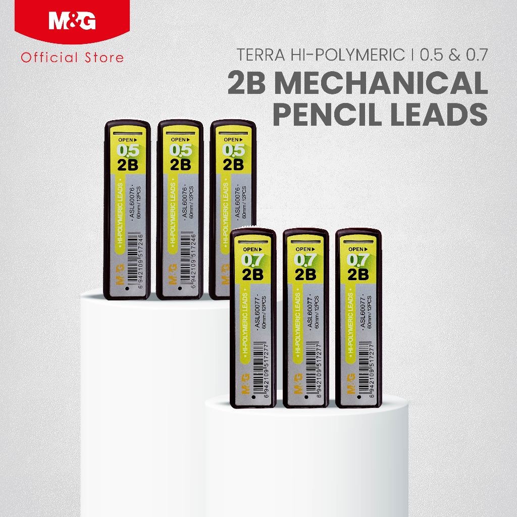 [TUBE] M&G Refill ดินสอกด TERRA 2B ไส้ดินสอ 0.5mm / 0.7mm ASL60076