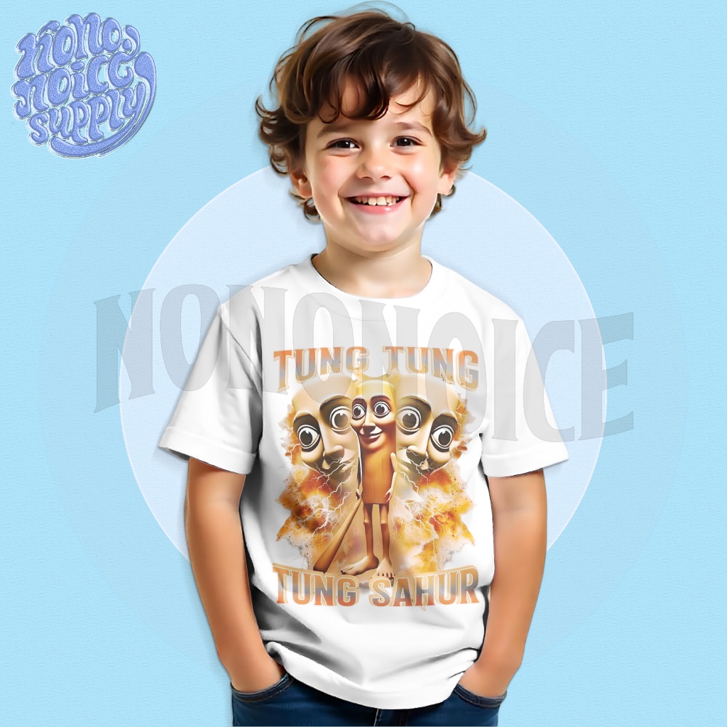 เสื้อยืดเด็ก Tung Tung Sahur / เสื้อผ้าเด็ก Tung Sahur
