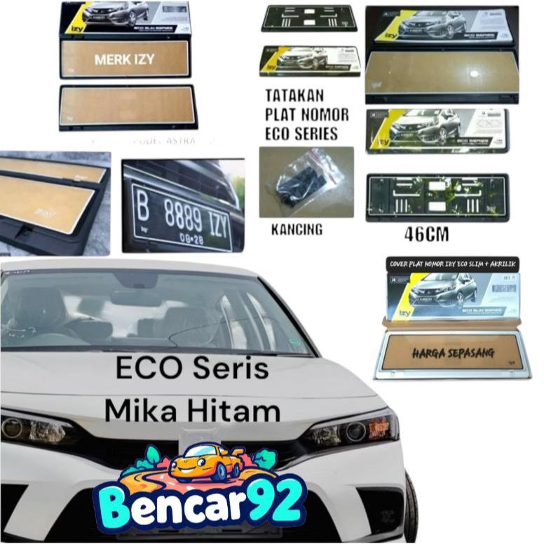 ที่วางป้ายทะเบียน IZY Slim ECO Black Mica