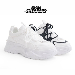 ELLORA Elena Sneakers Wanita (36-40) Tinggi Import Casual Platform Kekinian