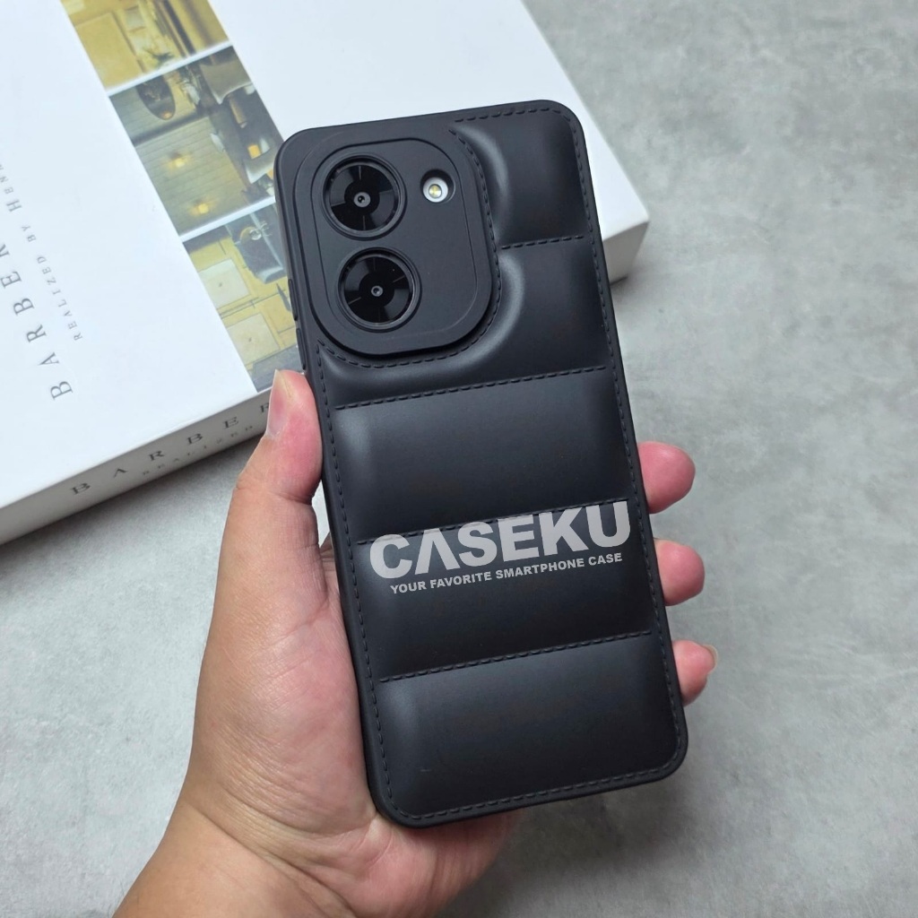 Poco C71 Poco M6 Pro Poco X6 5G หมอนหมอนเสื้อแจ็คเก็ต 3D สีดํากรณี Poco C71 Poco M6 Pro Poco X6 5G