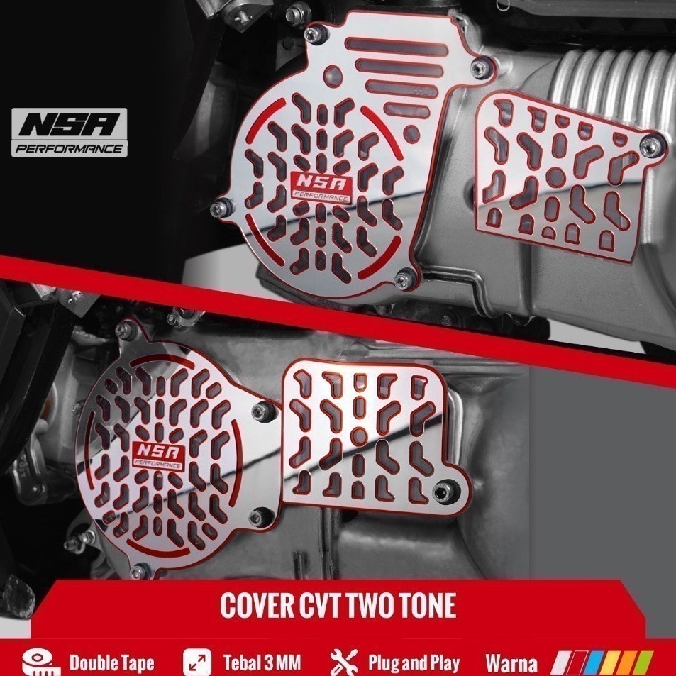 Nsa Cover Cvt TWO TONE Yamaha Nmax Aerox Cover Cvt Yamaha Motorcycle Accessories Nsa PERFORMANCE