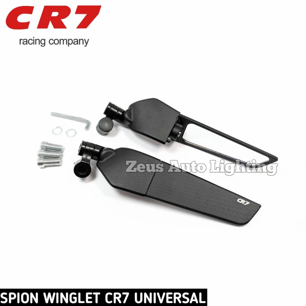 ใหม่ CR7 Winglet Mirror Full Cnc Universal Mio Beat Vario PCX Aerox Nmax Ninja CBR R15 Winglet Mirro