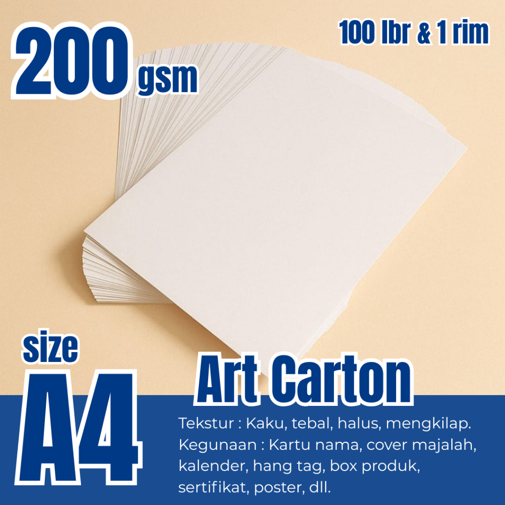 A4 200gsm Art Carton Paper กระดาษนิตยสาร