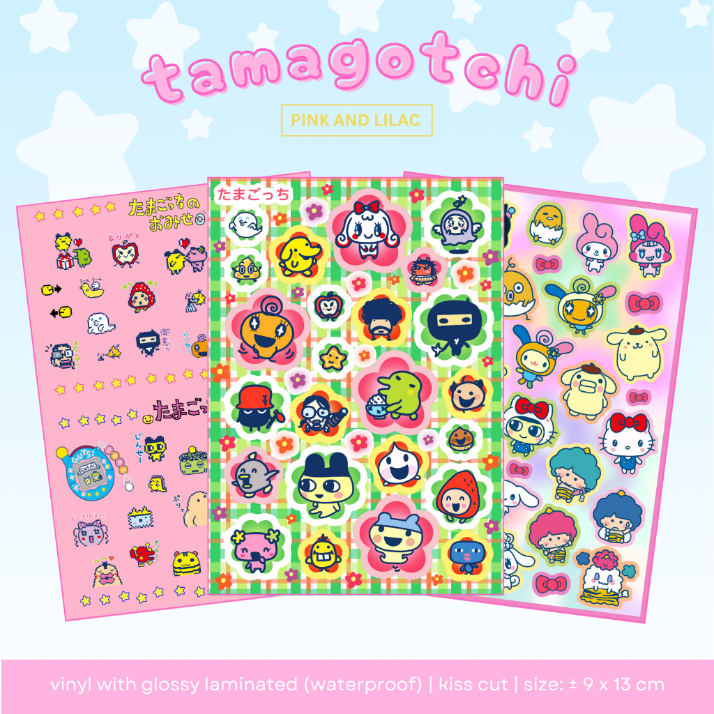 สติ๊กเกอร์แผ่นทามาก็อตจิ | Deco Sticker ญี่ปุ่นกันน้ํา