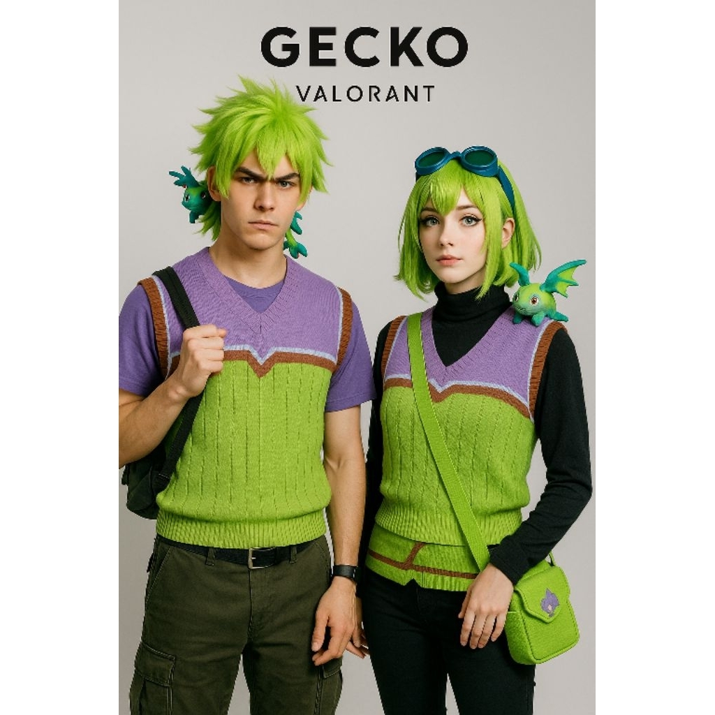Gekko Vest Valant Game (เครื่องแต่งกายคอสเพลย์)