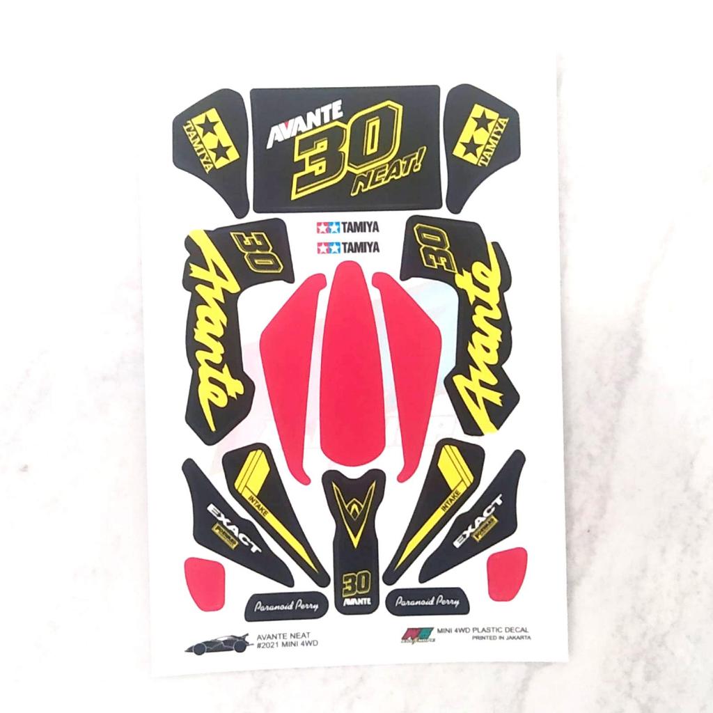 Avanti Sticker - 30th - Black Body Gold Combine - Vinyl Lam. โดฟท์