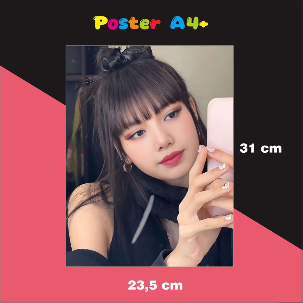 A4+ lisa โปสเตอร์ blackpink / 31 ซม. x 23.5 ซม.