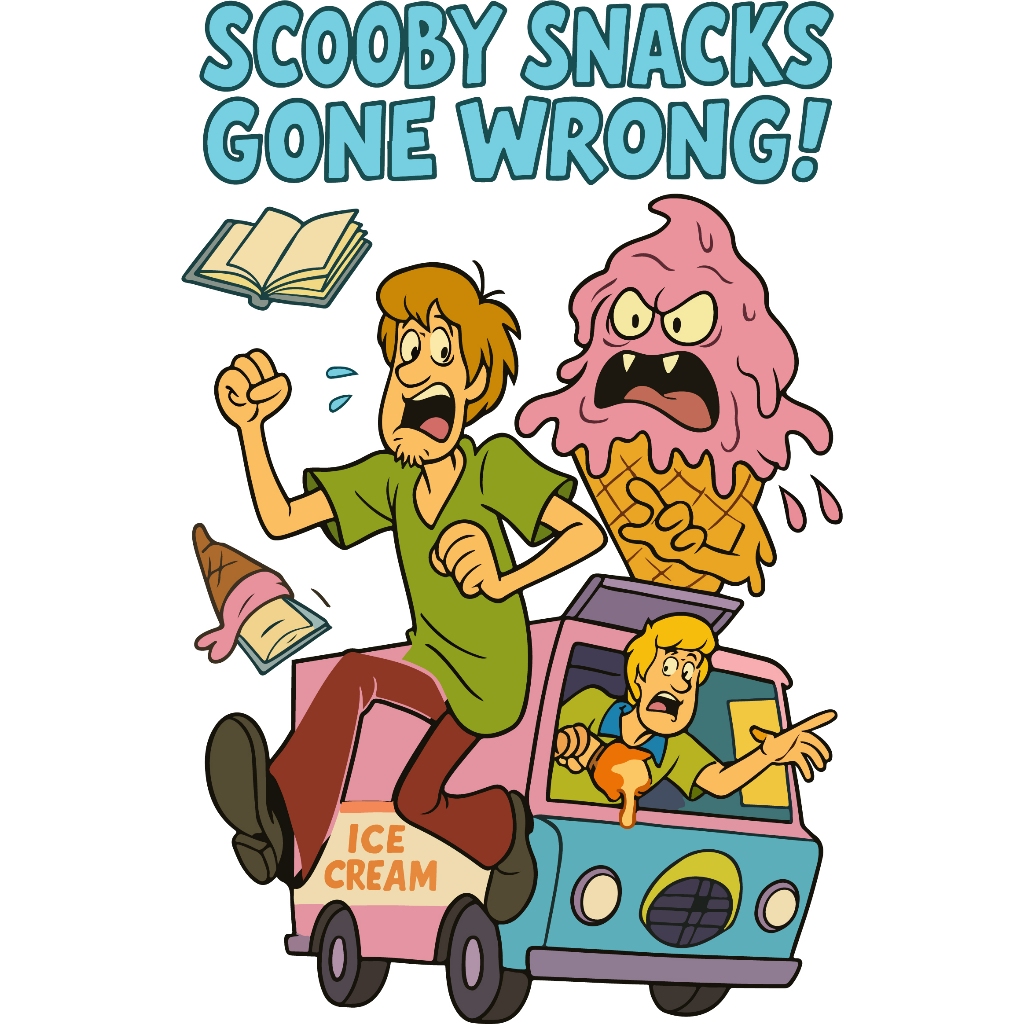 IRON-ON SCREEN PRINTING DTF SCREEN PRINTING SCOOBYDOO THEME