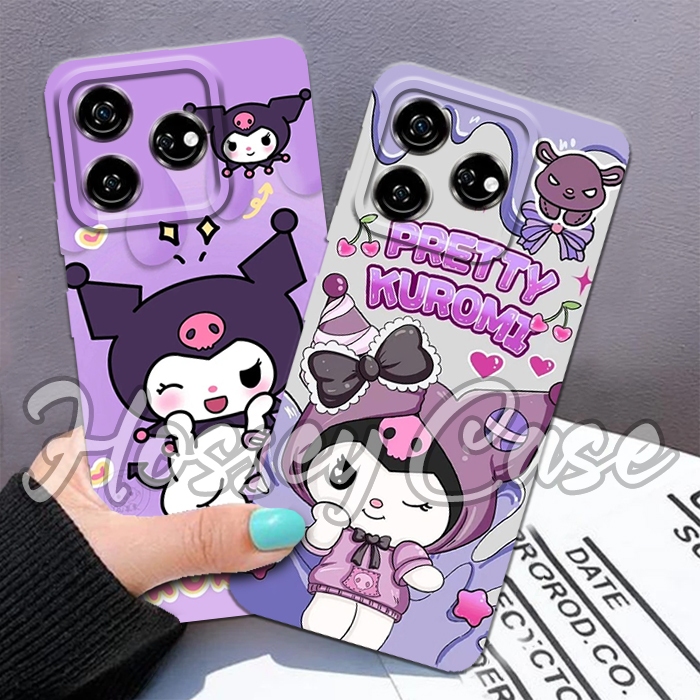 เคสนิ่มสําหรับ Oppo A3s / Realme C1 / A1k / Realme C2 / a5s / A7 / F9 / A12 / A11K - Kuromi Motif - 