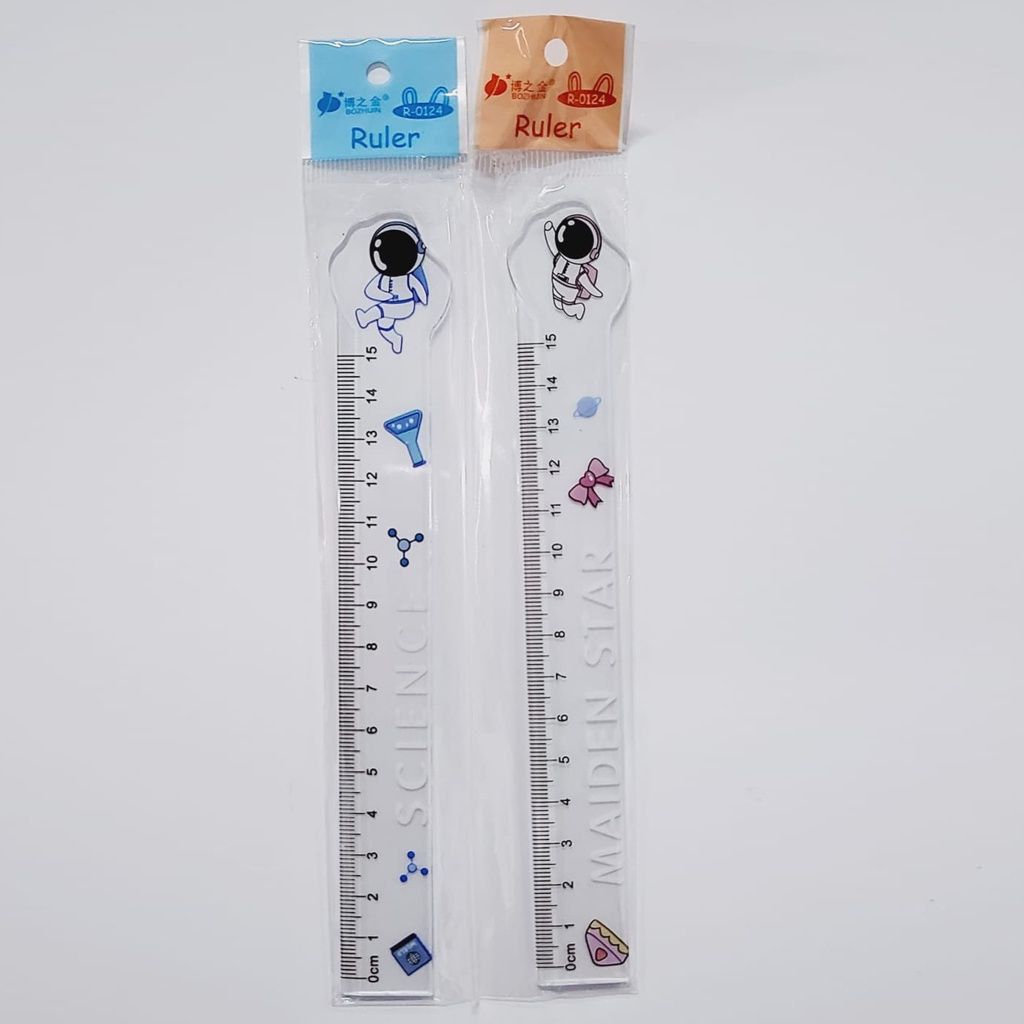 Cute Motif School Office Ruler 15cm วัสดุพลาสติกนําเข้า