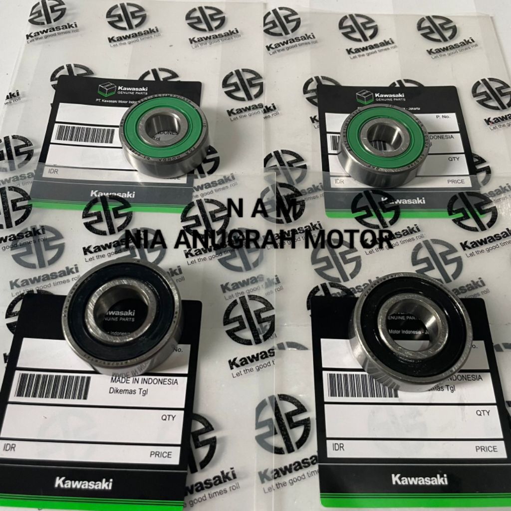 แบริ่งล้อหน้าและล้อหลัง 4 ชิ้นสําหรับ Kawasaki KLX 150 KLX 140 KLX 150 BF D-Tracker 150