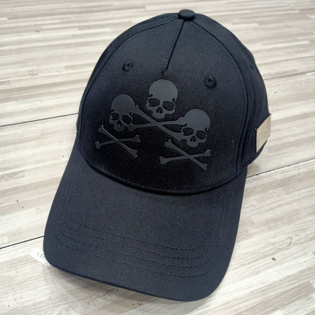 KATUN Philipp plein Skull black Baseball Cap หมวกเบสบอลผ้าฝ้าย unisex
