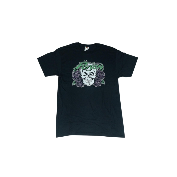 เสื้อยืดวง Poison Purple Rose สีดํา