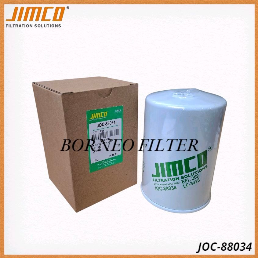 JOC-88034 กรองน้ํามันเครื่อง Jimco JOC88034 B281 C-1902 C1902 SFO0252 P550166 พีพีพี502072 LF3315 EF