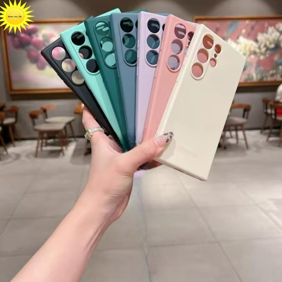 SAMSUNG Anti Stainยางเคสโทรศัพท์สําหรับSamsung S22 S22 Plus S22 Ultra S23 S23 Fe S23 Plus S23 Ultra 