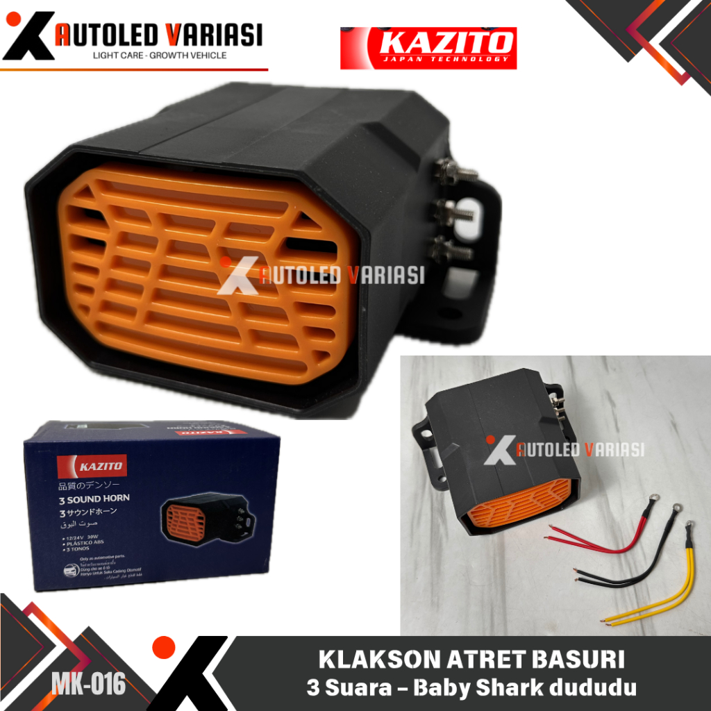 BabyShark Basuri 12V-24V 3-Sound Back Buzzer Horn