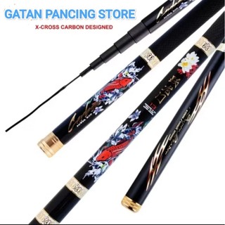 Joran Tegek X-CROSS SUPER LEADER Tegek Carbon Kaku Free Ujung Solid