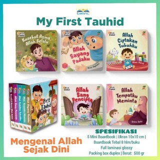 (ORVIL) 5 buku boardbook My First Tauhid. Buku Anak Muslim Ziyadbooks Visi Mandiri