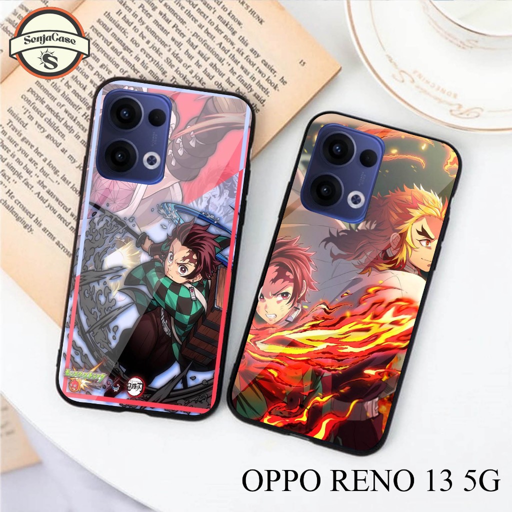 HP SENJACASE SOFTCASE GLASS TYPE 0PP0 RENO 13 5G ใหม่ล่าสุด - Silicone - เคสเคลือบเงา - เคส - ล่าสุด