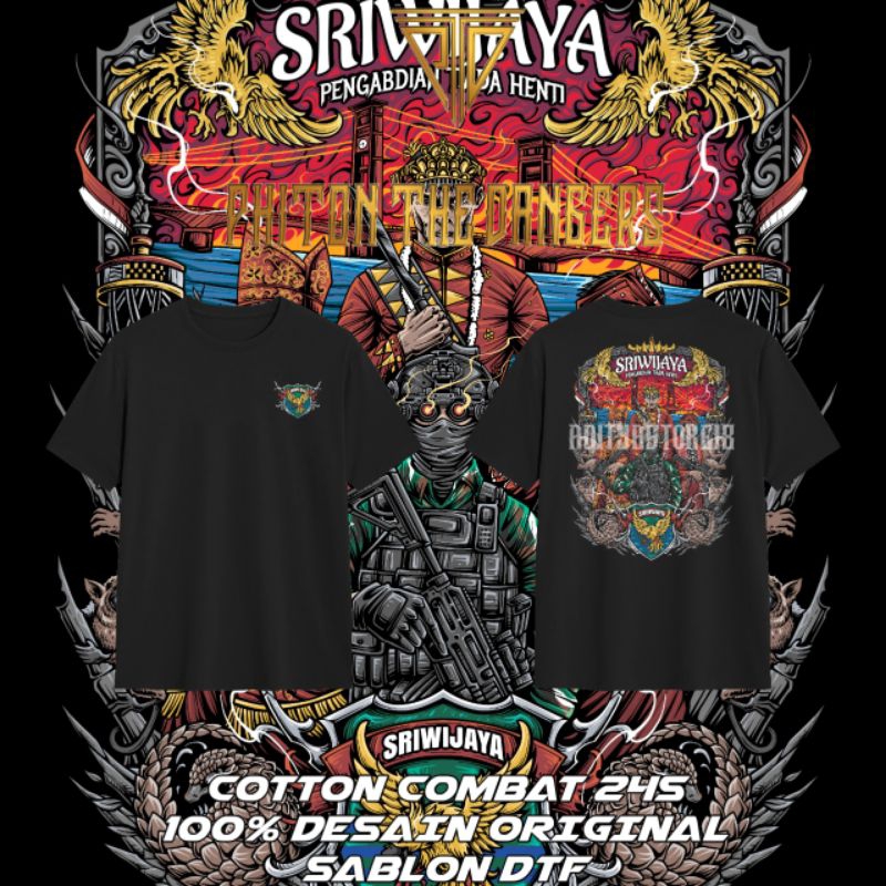 KEMEJA เสื้อโปโล Hodie เสื้อ Hodie Balaclava Tactical KODAM SRIWIJAYA