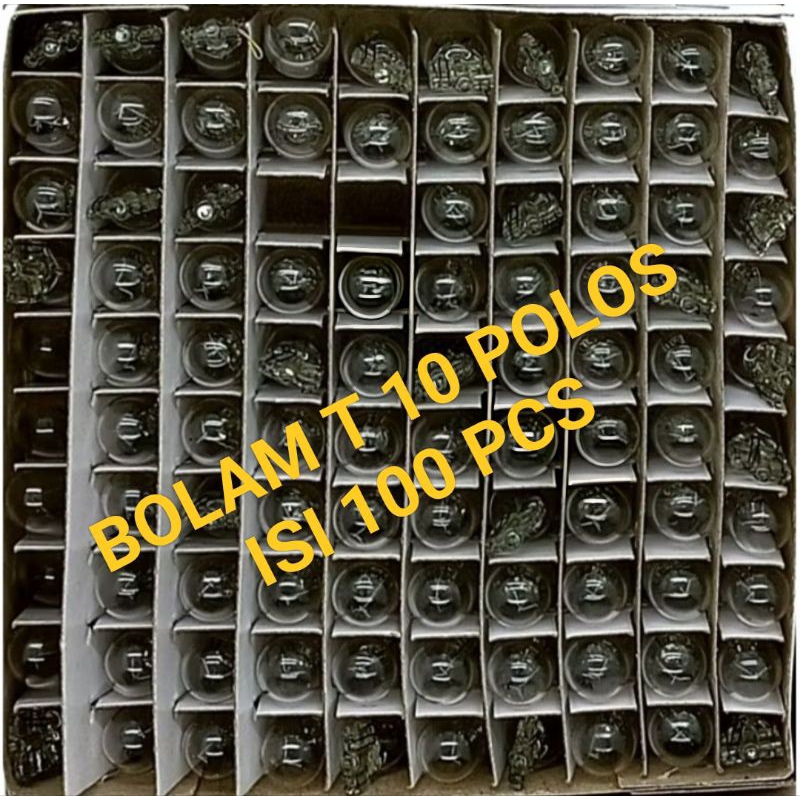 PLAIN SEN T10 BULB COTENTS 100 ชิ้น