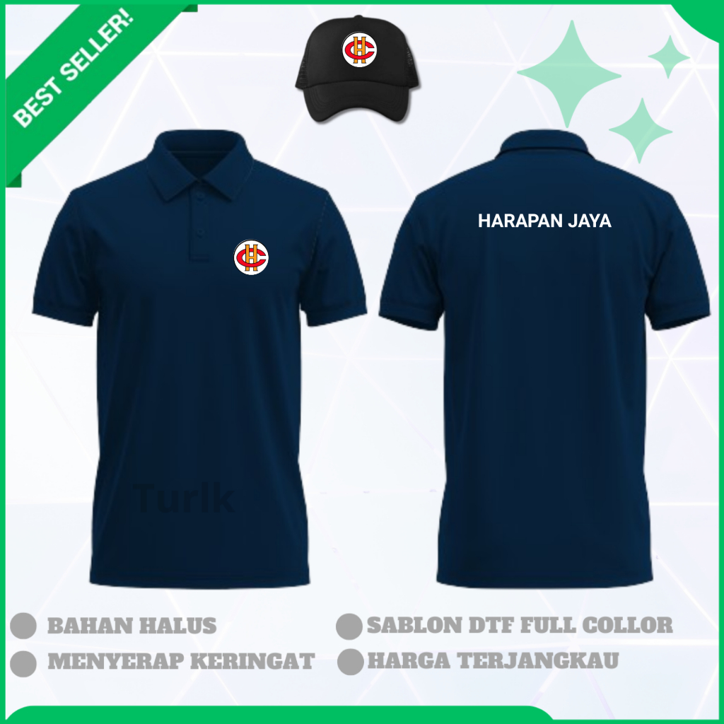 เสื้อโปโล Harapan Jaya Bus Harapan Jaya โปโลแบบกําหนดเองเรียบ
