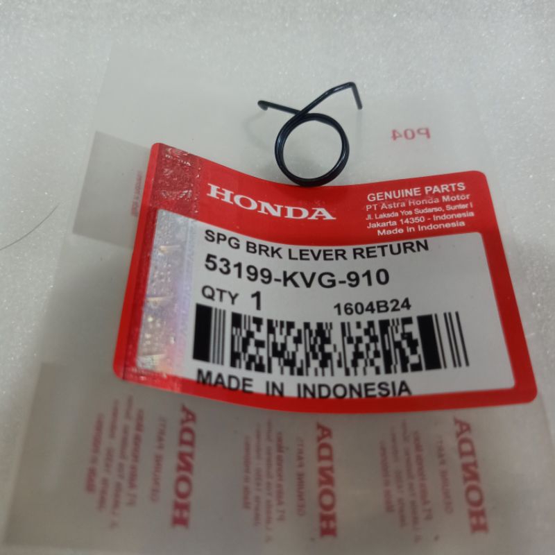 HONDA METIC CBS COMBI BRAKE SYSTEM HANDLE SPRING 53199-KVG-910 ORIGINAL