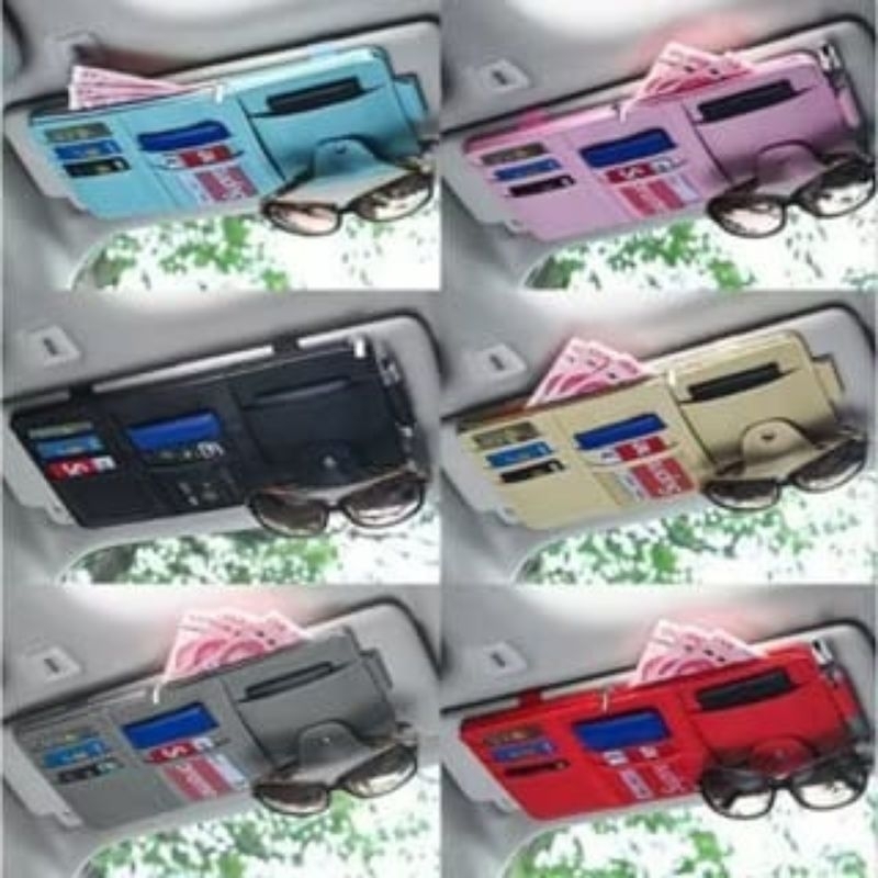 CARD ORGANIZER // Sun Visor Card Holder Sunvisor Car Ticket
