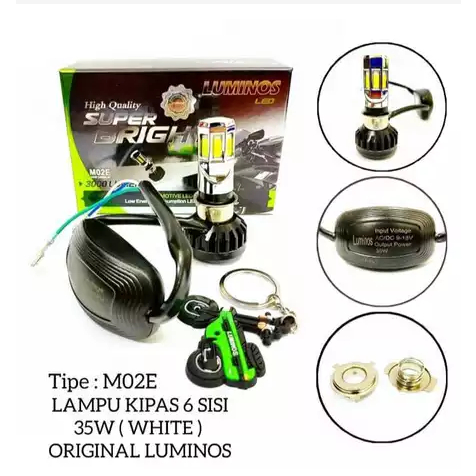 LUMINOS LED ไฟ LED LUMINOS ของแท้ พร้อม 6 ด้าน สีขาว M02E