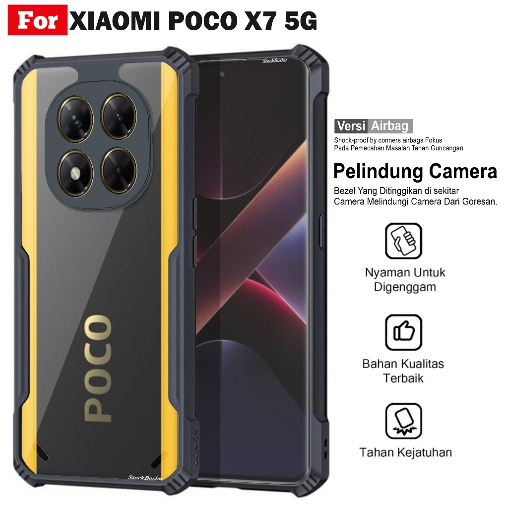 เคส HP Xiaomi Poco X7 / X7 Pro 5G กันกระแทก Fusion Armor Transparent Premium