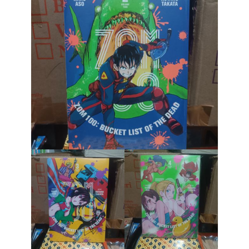 การ์ตูนมังงะนําเข้า zom 100 ถังรายการตาย 2,3,4 ซีล / การ์ตูนมังงะนําเข้า zom 100 ถังรายการตาย vol 2,
