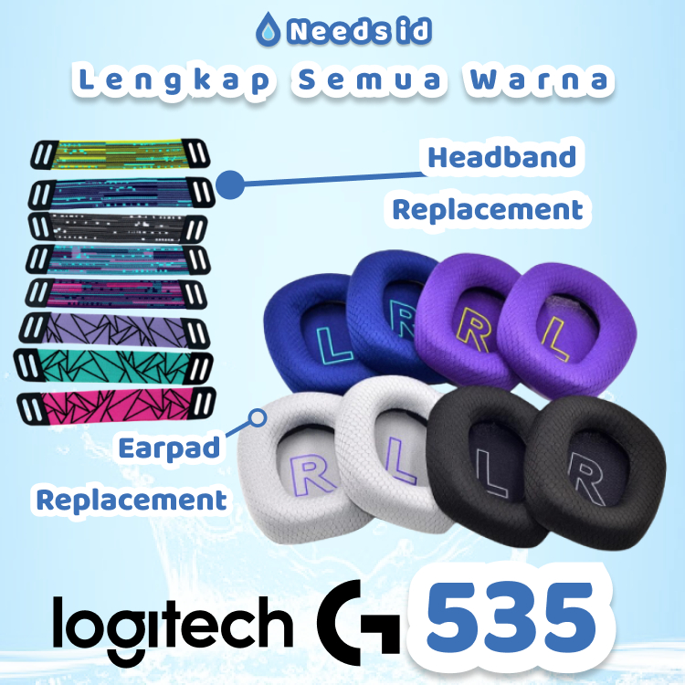 Logitech G535 เปลี่ยนโฟม Earpad Earcup Pad ถ้วยเบาะโฟมเปลี่ยน