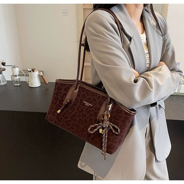 VALUE PACK KOSK Womens Totobag Bag Leopard Motif Bag - 18055 KEKINIAN