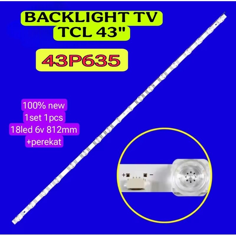 TCL 43P635 BL ทีวี LED BACKLIGHT