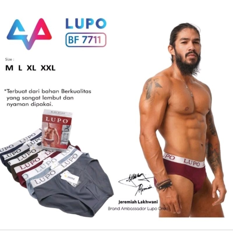 (3PCS) LUPO MENS UNDERWEAR 3388 - 7711