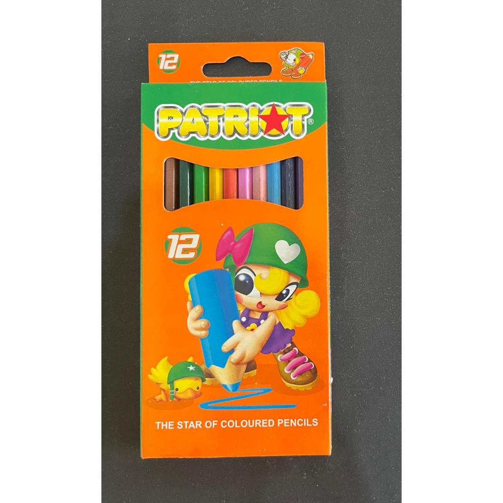 Panda Shop ดินสอสี Patriot ยาว 12W