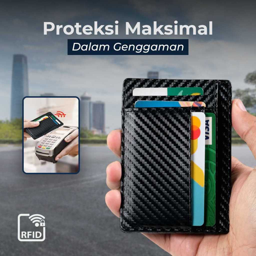 Anti-RFID Leather Wallet for atm Card / identity Leather Wallet Card Holder - TQ-315