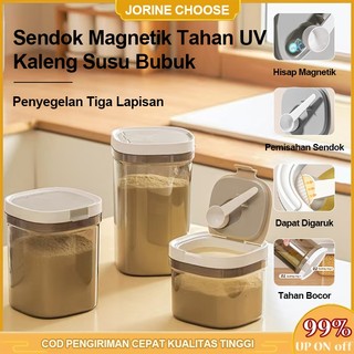 Kotak Susu Formula Bayi Kotak Penyimpanan Makanan Serbaguna Wadah Makanan Wadah Makanan Bersegel Tabung Susu Bubuk Fungsi Magnetik