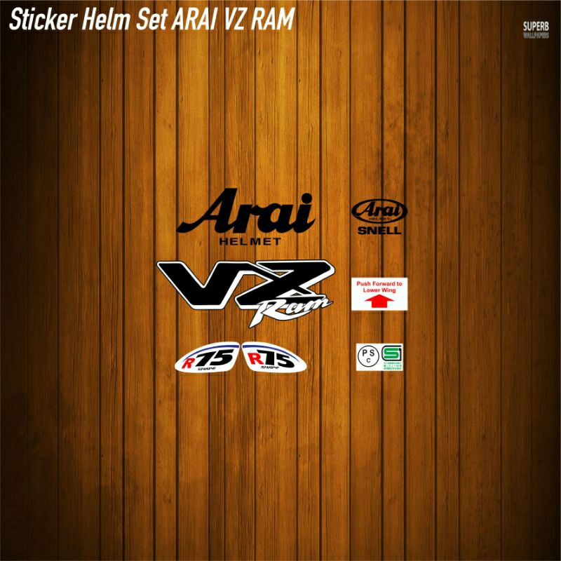 สติ๊กเกอร์ arai VZ Ram พิมพ์ยูวี