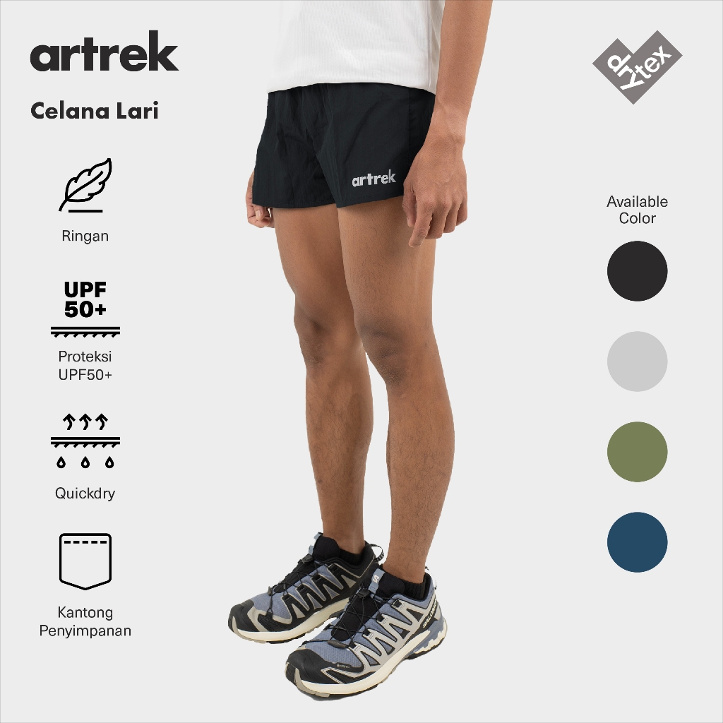 Artrek Active กางเกงวิ่งแห้งเร็วสําหรับผู้ชาย LIGHT COMFORTABLE COOL แห้งเร็ว
