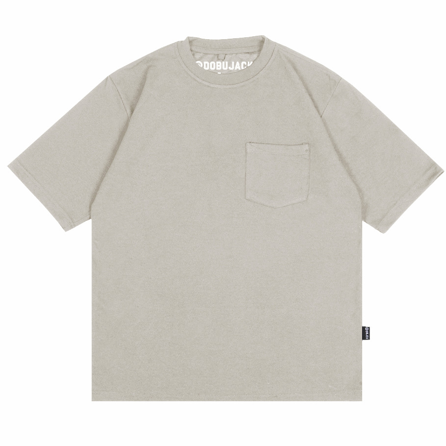 เสื้อยืด Dobujack Oversize Jaguar Pocket Khaki