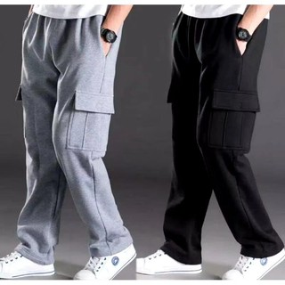 CELANA TRAINING CARGO PANTS JUMBO PRIA COWOK CELANA PANJANG CARGO BEBYTERI